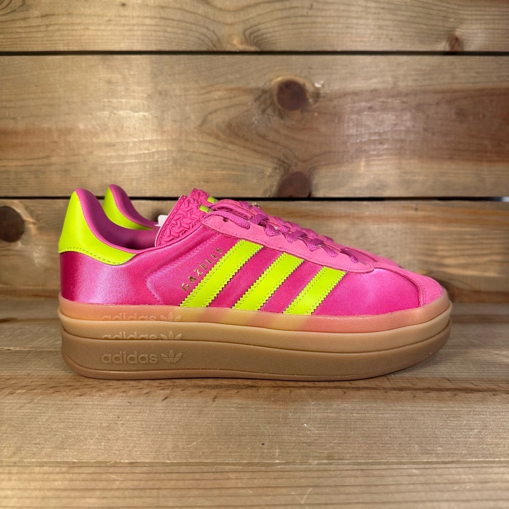 adidas Women's Sneakers in Pink and Neon Yellow